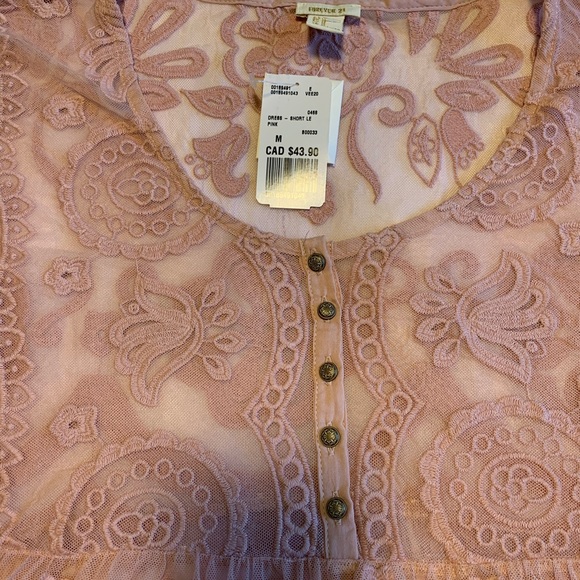 Pink sheer Forever 21 dress - Picture 2 of 2